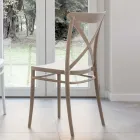 Silla Apilable de Interior y Exterior en Resina Reforzada con Fibra de Vidrio - Naira viadurini