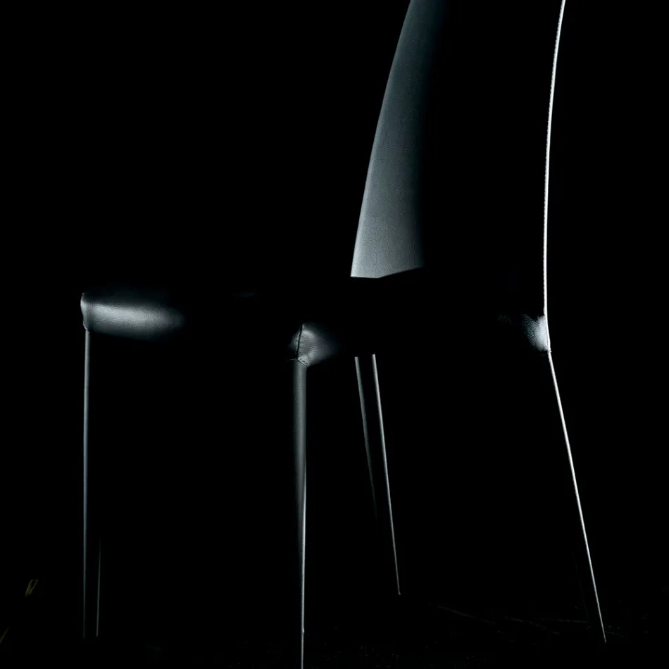 Silla de interior totalmente acolchada y tapizada Made in Italy - Trieste viadurini