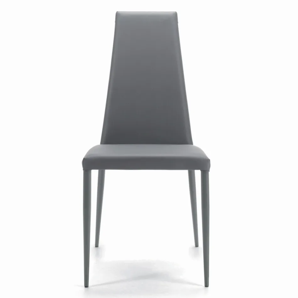 Silla de interior totalmente acolchada y tapizada Made in Italy - Trieste viadurini