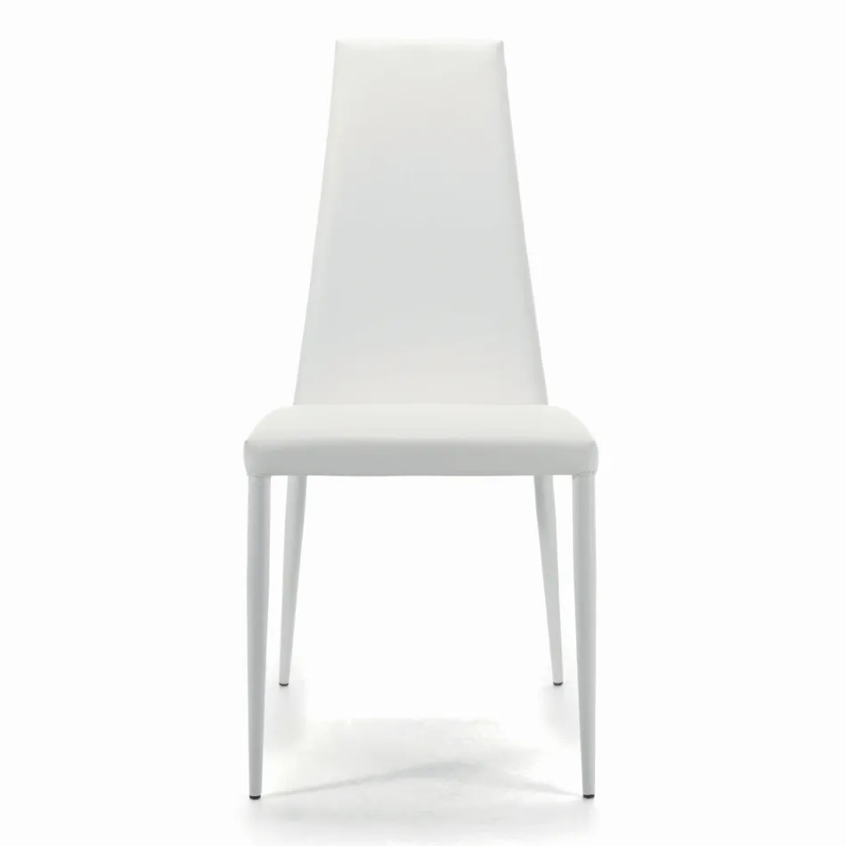 Silla de interior totalmente acolchada y tapizada Made in Italy - Trieste viadurini