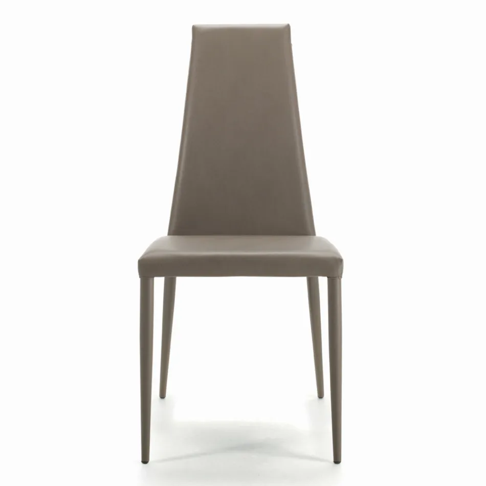 Silla de interior totalmente acolchada y tapizada Made in Italy - Trieste viadurini