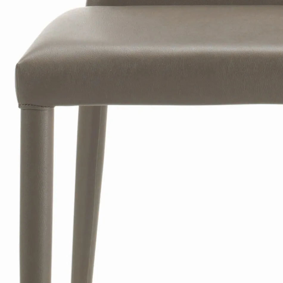 Silla de interior totalmente acolchada y tapizada Made in Italy - Trieste viadurini