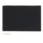 Silla de comedor con reposabrazos tapizada en cuero negro Made in Italy - Meyer viadurini