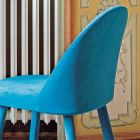 Silla de comedor de diseño tapizada en tejido lavable Made in Italy - Trilly viadurini