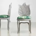 Silla de comedor acolchada con un diseño moderno, hecho en Italia, Daniel viadurini