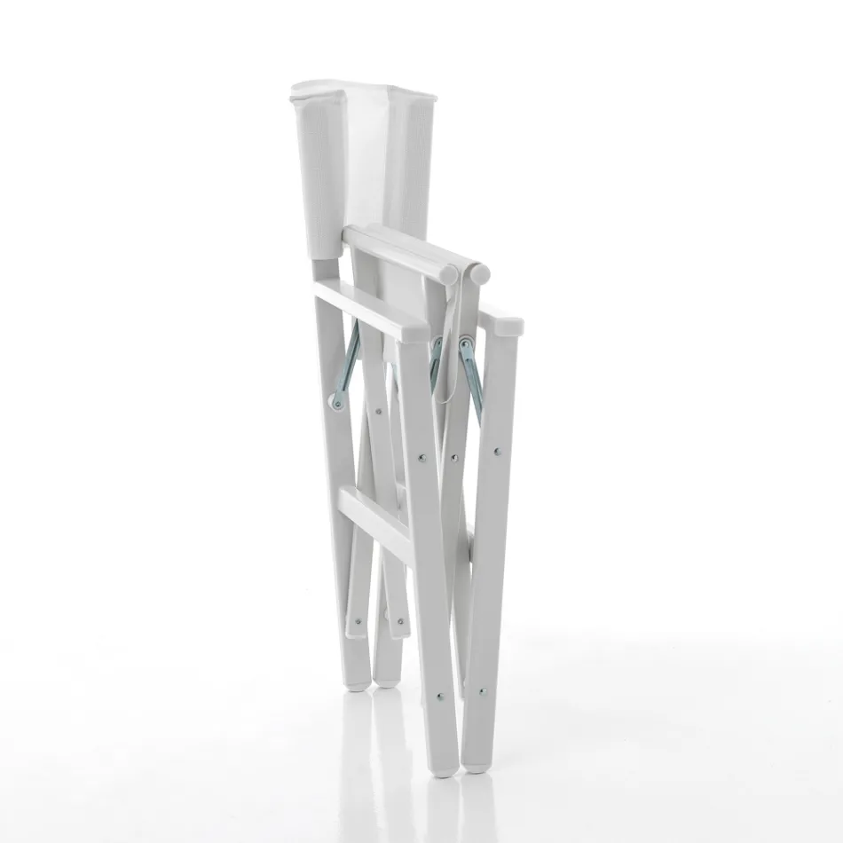 Silla de Director Plegable en Aluminio y Textileno - Fluoro viadurini