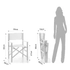 Silla de Director Plegable en Aluminio y Textileno - Fluoro viadurini