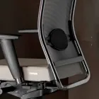 Silla ergonómica giratoria para escritorio de oficina con ruedas y reposabrazos - Gimiglia viadurini