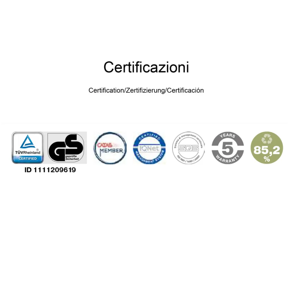 Silla ergonómica giratoria para escritorio de oficina con ruedas y reposabrazos - Gimiglia viadurini