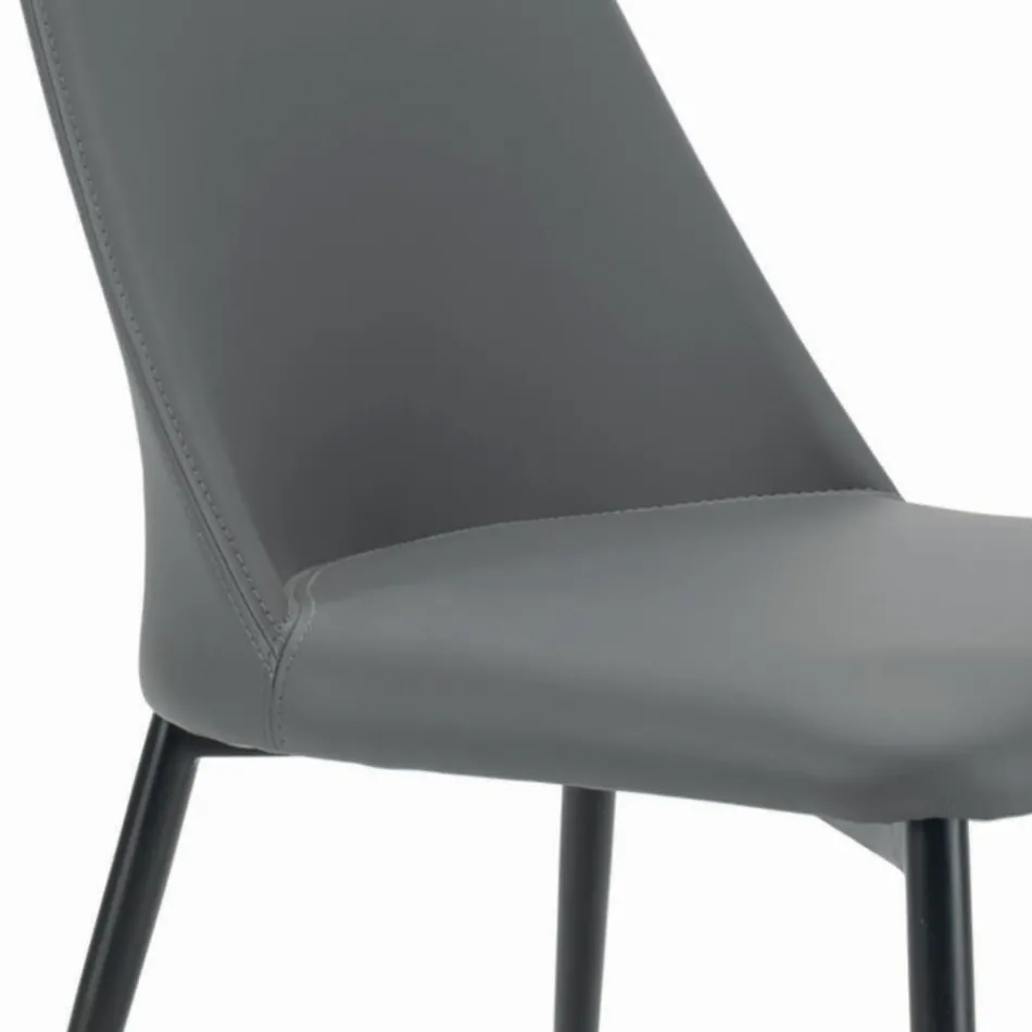 Silla de salón con patas de acero o madera Made in Italy - Florencia viadurini