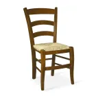 Silla de Salón con Estructura de Roble Made in Italy - Marca viadurini