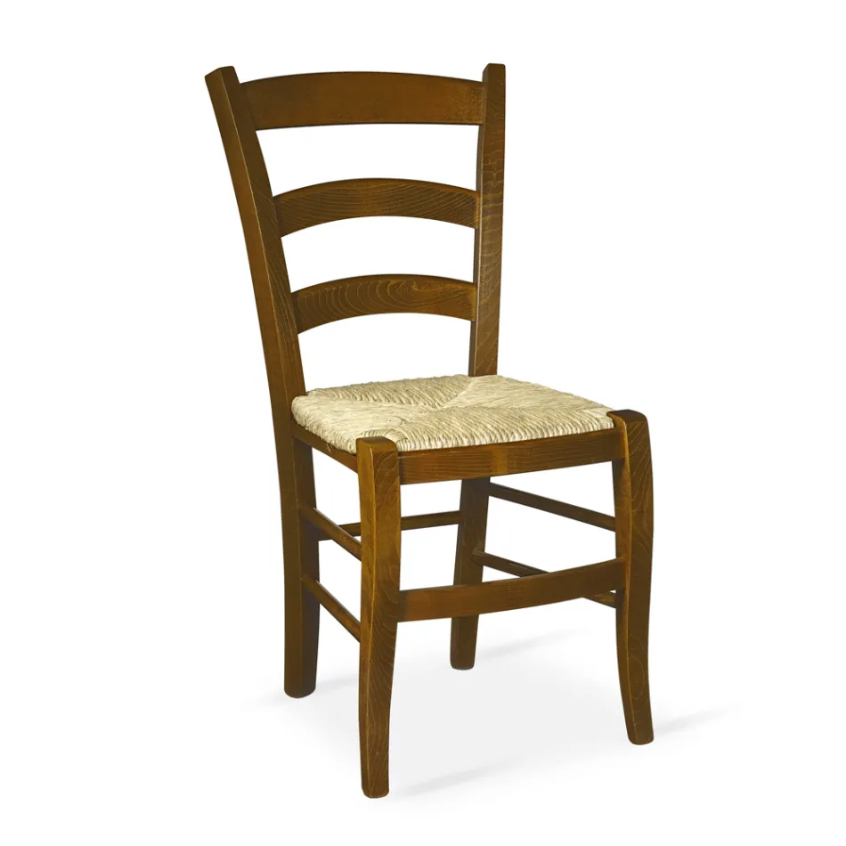 Silla de Salón con Estructura de Roble Made in Italy - Marca viadurini