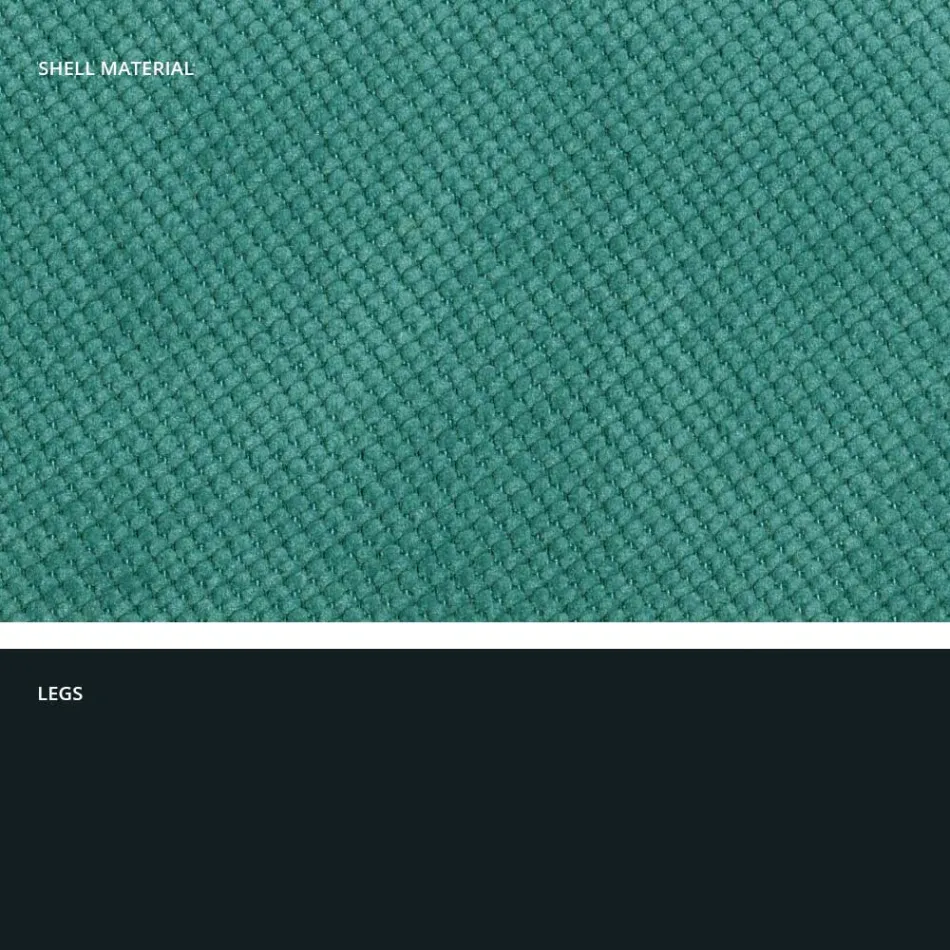 Silla de salón moderna en tela y metal hecha en Italia, Egipto viadurini