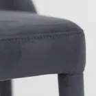 Silla de Salón Tapizada con Teknofibra Made in Italy - Stinco viadurini