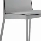 Silla de Salón Tapizada y Patas Lacadas Made in Italy - Catania viadurini