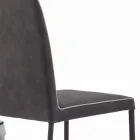 Silla de Salón Tapizada y Patas Lacadas Made in Italy - Catania viadurini