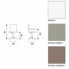 desde el blanco silla de cuero de imitación Michelle viadurini