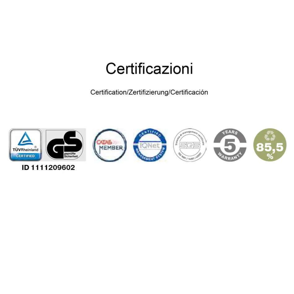 Silla de oficina ergonómica giratoria con ruedas y reposabrazos - Filanna viadurini