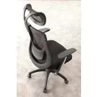 Silla de oficina semidireccional en Tecnoete negro - Gerlanda viadurini