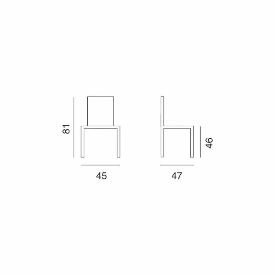 Silla de diseño clásico Monroe viadurini