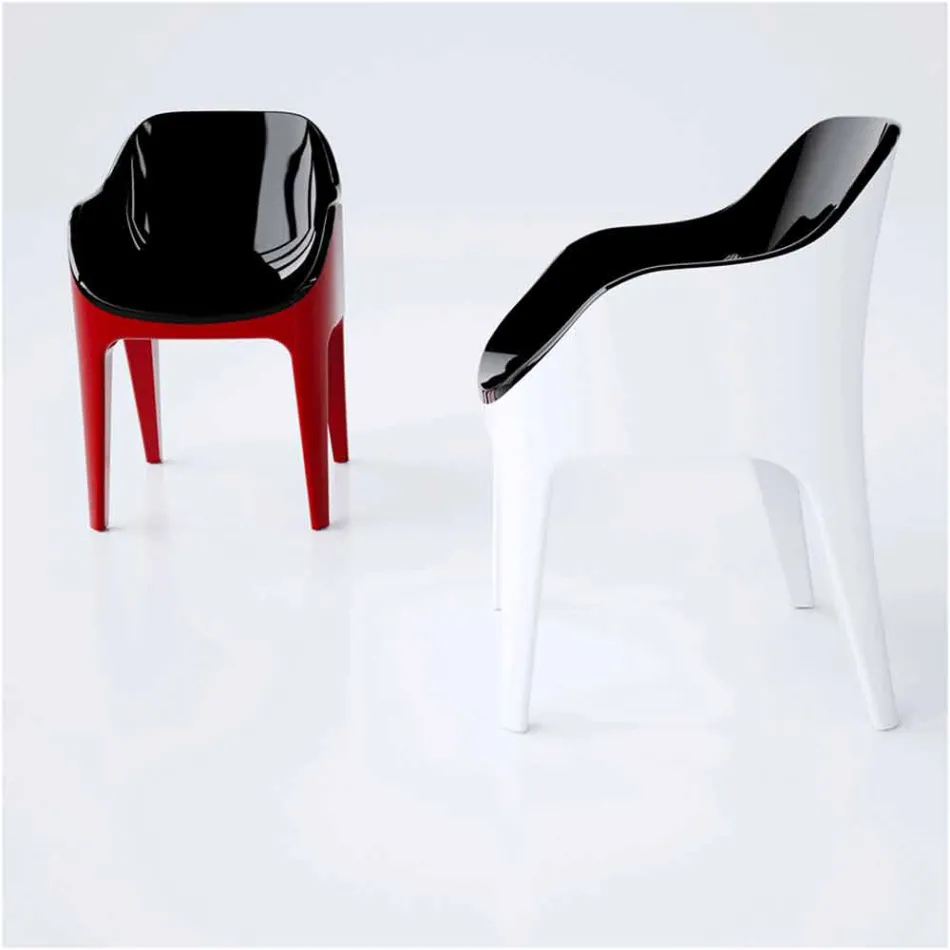 Silla de diseño en Adamantx® Pointer Made in Italy viadurini