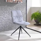 Silla de diseño moderno tapizada en tela de Chiara viadurini