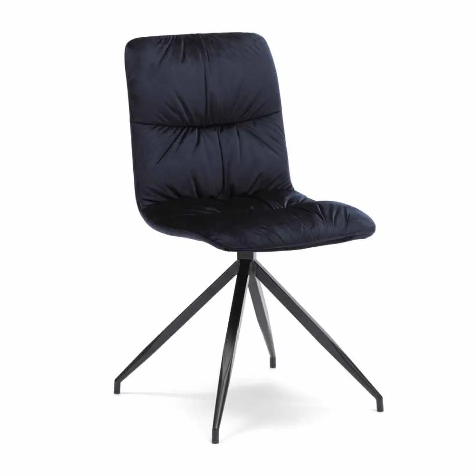 Silla de diseño moderno tapizada en tela de Chiara viadurini