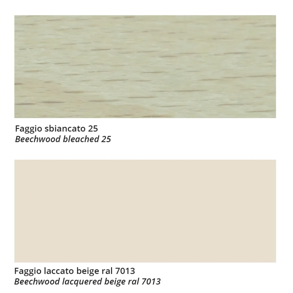 Silla de alta calidad en madera de haya y cuero Made in Italy, 2 piezas - Nora viadurini