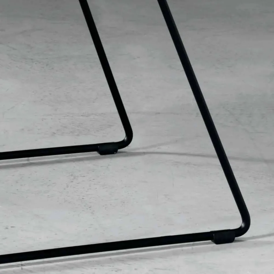 Silla de diseño en metal y tela producida en Italia Formia viadurini