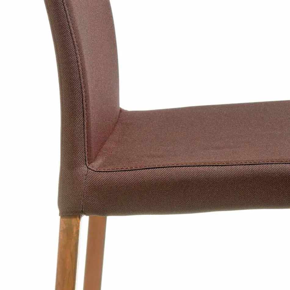 Silla de diseño cubierta en tejido Amalia, H96 cm, fabricada en Italia viadurini