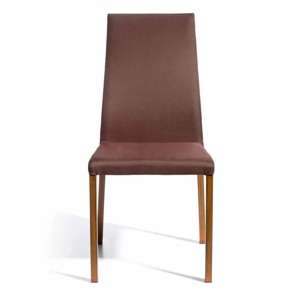 Silla de diseño cubierta en tejido Amalia, H96 cm, fabricada en Italia viadurini