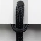 Silla de Lujo con Reposabrazos en Haya Blanqueada y Cuerda Made in Italy - Nora viadurini