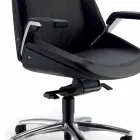 silla ejecutiva en piel de vaca Ada Angelo Pinaffo y Gorgi viadurini