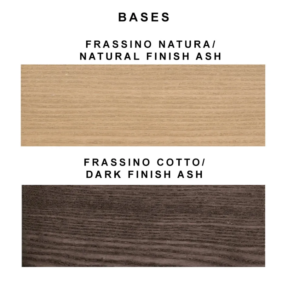 Silla elegante de diseño moderno en terciopelo de colores y madera - Bizet viadurini