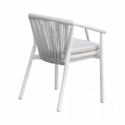 Silla de exterior con reposabrazos apilable tapizado H 78cm - Smart by Varaschin viadurini