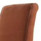 Silla de salón tapizada de madera maciza Grilli Zarafa hecha en Italia,2 piezas viadurini