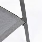 Silla de exterior apilable de aluminio pintado, Homemotion, 4 piezas - Odelia viadurini