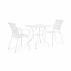 Silla apilable para exterior en acero con acabado mate, 4 piezas - Ralia viadurini