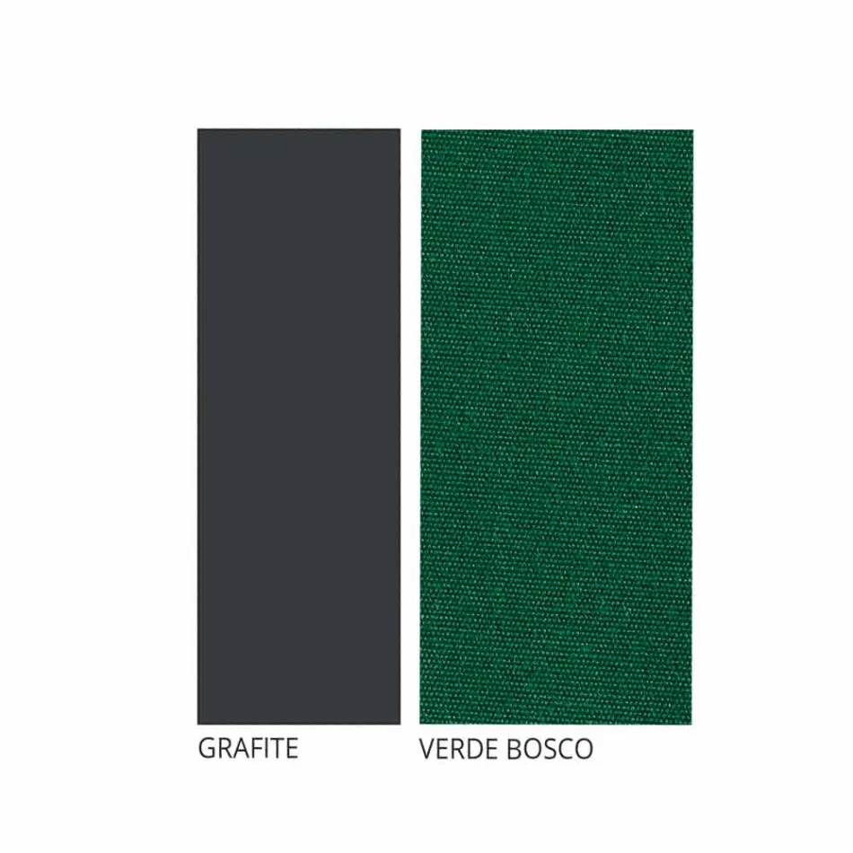 Silla apilable de hierro para exterior con cojín Made in Italy 2 piezas - Allegra viadurini