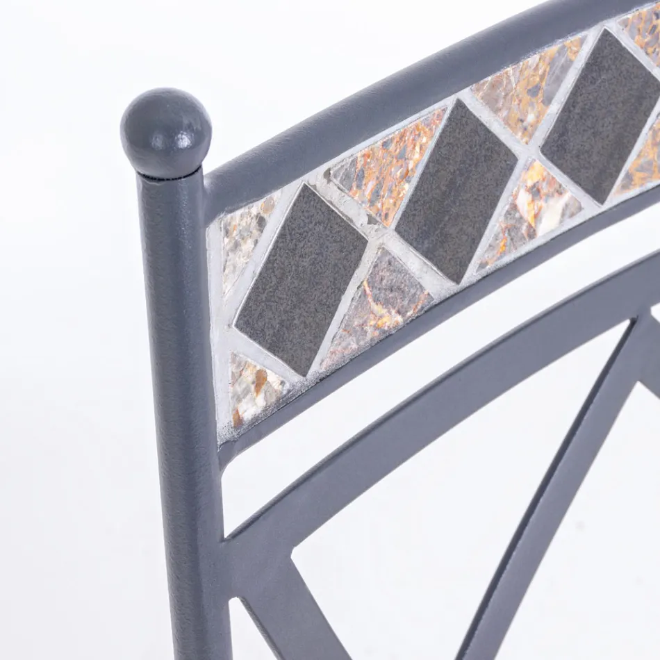 Silla de Jardín Apilable en Acero con o Sin Brazos - Letizia viadurini