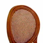 Silla de salón apilable en madera de Ailando y paja de Viena - Laguna viadurini