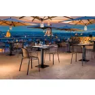 Silla apilable de metal para exterior fabricada en Italia, 4 piezas - Verna viadurini