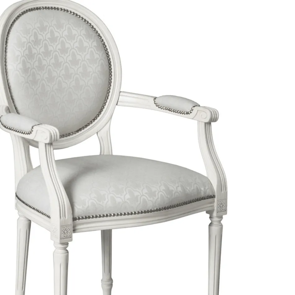 Silla de haya acolchada con gomaespuma Made in Italy - Occhio viadurini