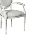 Silla de haya acolchada con gomaespuma Made in Italy - Occhio viadurini