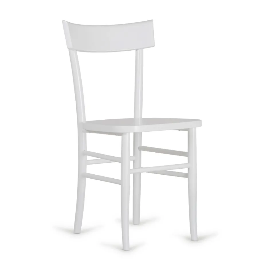 Silla de diseño moderno de 4 piezas en madera de haya - Stella viadurini