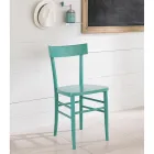 Silla de diseño moderno de 4 piezas en madera de haya - Stella viadurini