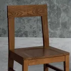 Silla en diseño de cocina de madera de haya Masello Made in Italy - Sofia viadurini