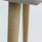 Silla de madera maciza revestida de ecopiel Viola viadurini