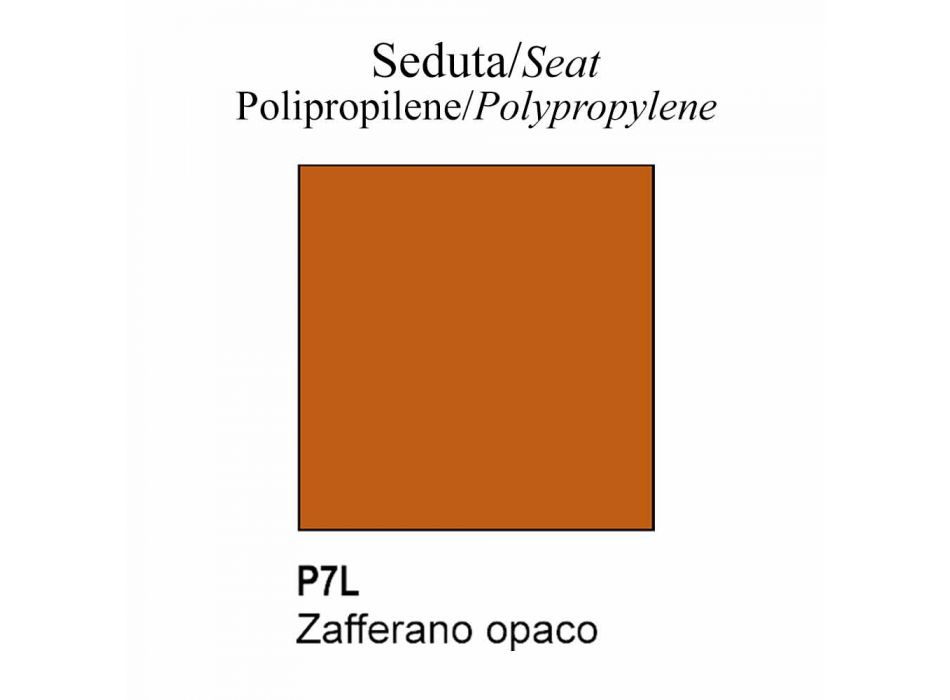 Silla de polipropileno y haya Made in Italy, 2 piezas - Connubia Tuka viadurini