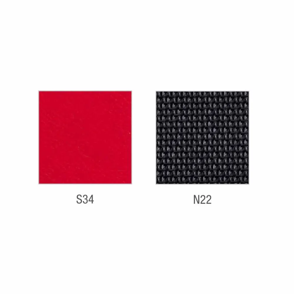 Silla de cuero sintético semidireccional y operativa Mina fabricada en Italia. viadurini